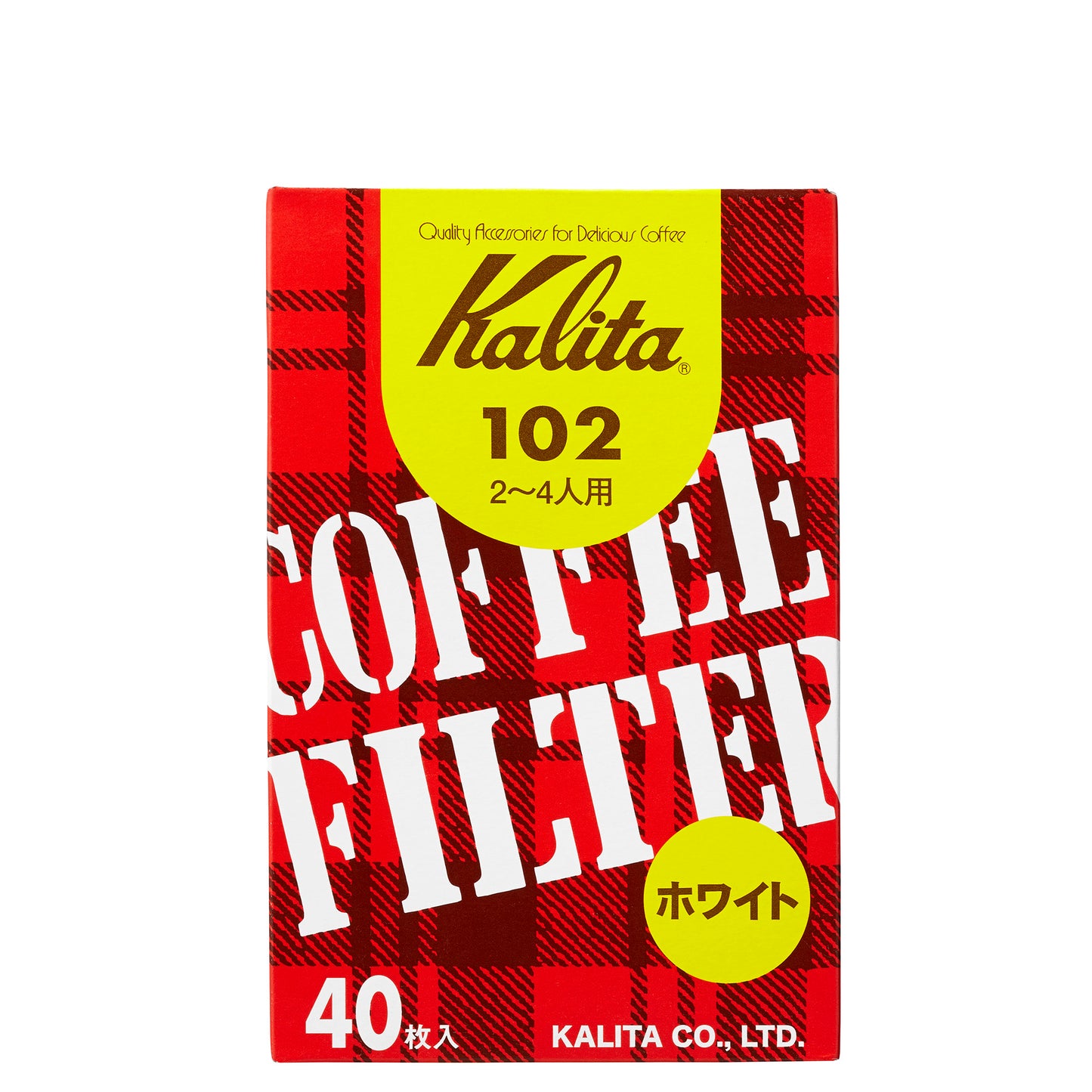 KALITA - 10 boites de 40 filtres blancs 2/4 tasses - 102